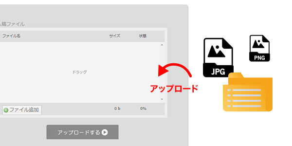 ロゴや画像をアップロード